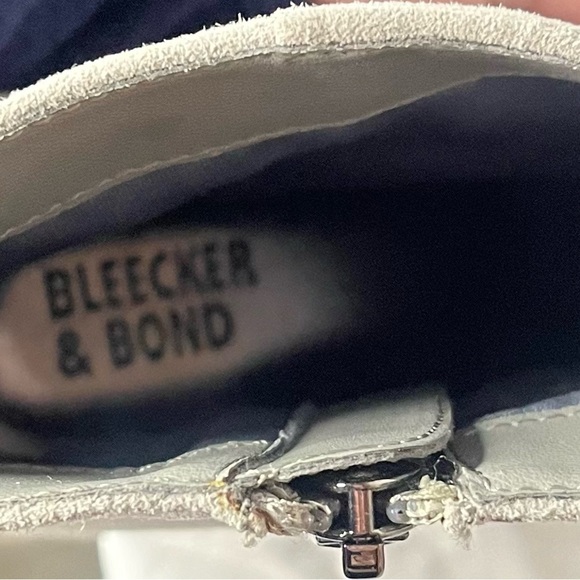 Bleecker & Bond Lacey Gray Suede Block Heel Ankle Boots 👢✨ - Picture 5 of 8